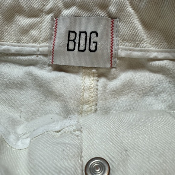 BDG URBAN OUTFITTERS High & Wide Yellow/White Striped Jeans Size 28 - Picture 5 of 10